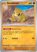 Sandshrew 027/165 Reverse Holofoil — 151 Pokémon card