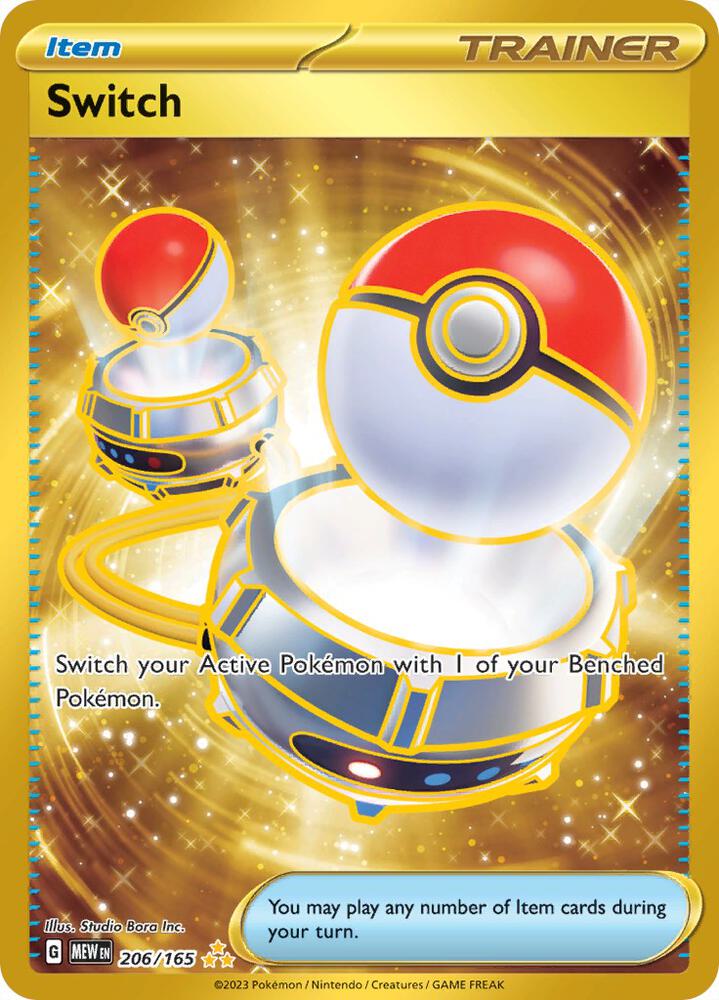 Switch 206/165 Holofoil — 151 Pokémon card