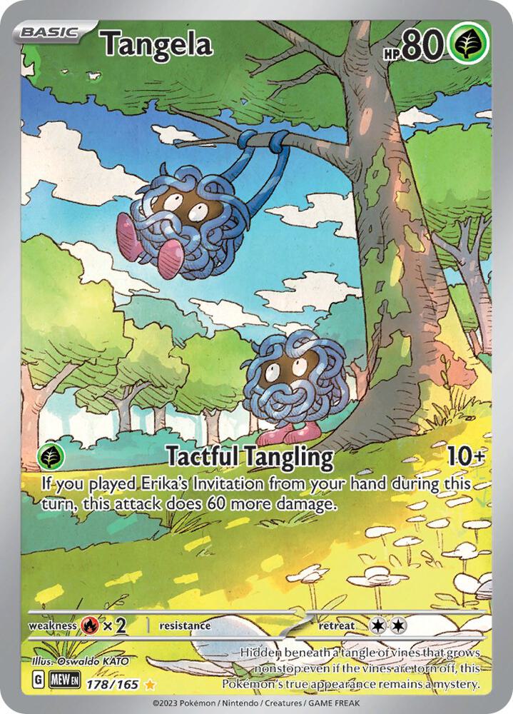 Tangela 178/165 Holofoil — 151 Pokémon card