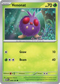 Venonat 048/165 Reverse Holofoil, 151 Pokémon card