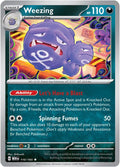 Weezing 110/165 Reverse Holofoil — 151 Pokémon card