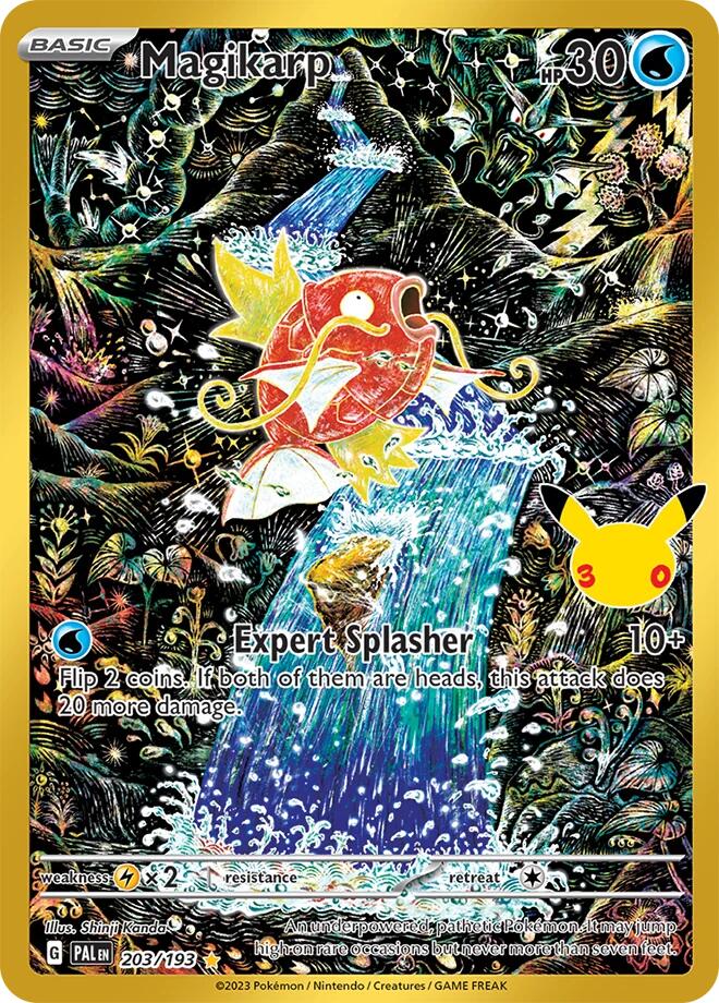 Magikarp 203/193 Holofoil - 30th Celebration Classic Collection Pokemon card