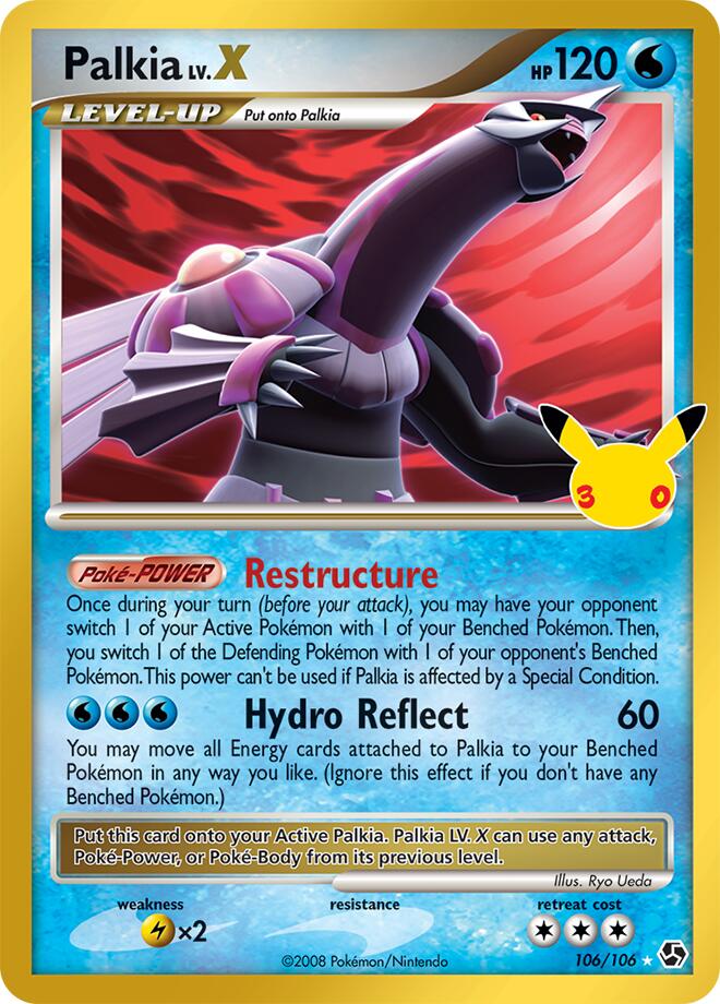 Palkia LV.X 106/106 Holofoil - 30th Celebration Classic Collection Pokemon card