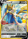 Zacian V 138/202 Holofoil - 30th Celebration Classic Collection Pokemon card