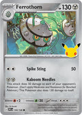Ferrothorn 104/128 Holofoil - 30th Celebration Pokemon card