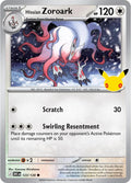 Hisuian Zoroark 123/128 Holofoil - 30th Celebration Pokemon card