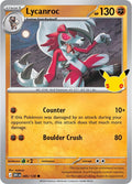 Lycanroc 085/128 Holofoil - 30th Celebration Pokemon card