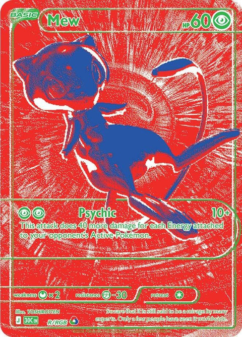 Pokemon - 30th Celebration - Mew - R/RGB - Holofoil