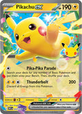 Pikachu ex 053/128 Holofoil - 30th Celebration Pokemon card