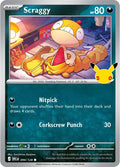 Scraggy 094/128 Holofoil - 30th Celebration Pokemon card