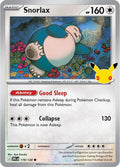 Snorlax 119/128 Holofoil - 30th Celebration Pokemon card