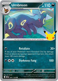 Umbreon 091/128 Holofoil - 30th Celebration Pokemon card