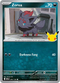 Zorua 095/128 Holofoil - 30th Celebration Pokemon card