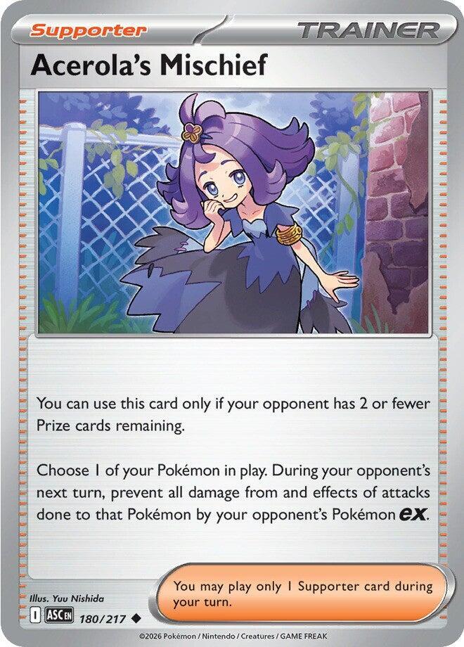 Acerola's Mischief 180/217 — Ascended Heroes Pokémon card