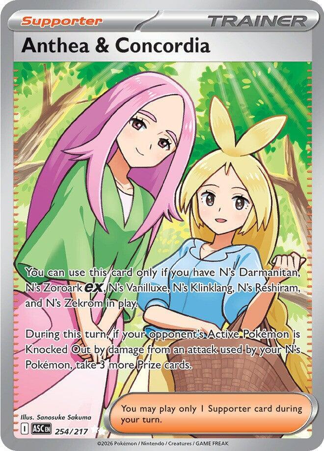 Anthea & Concordia 254/217 Holofoil, Ascended Heroes Pokémon card