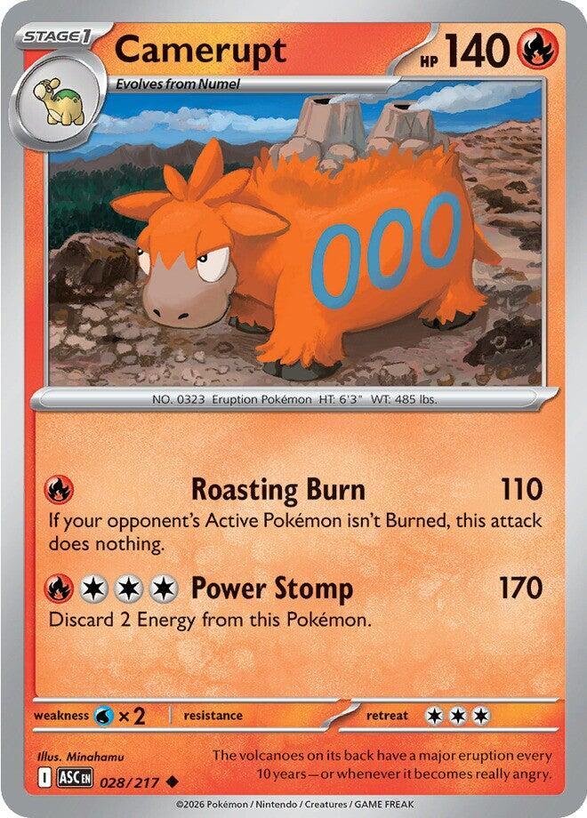 Camerupt 028/217 Quick Ball — Ascended Heroes Pokémon card
