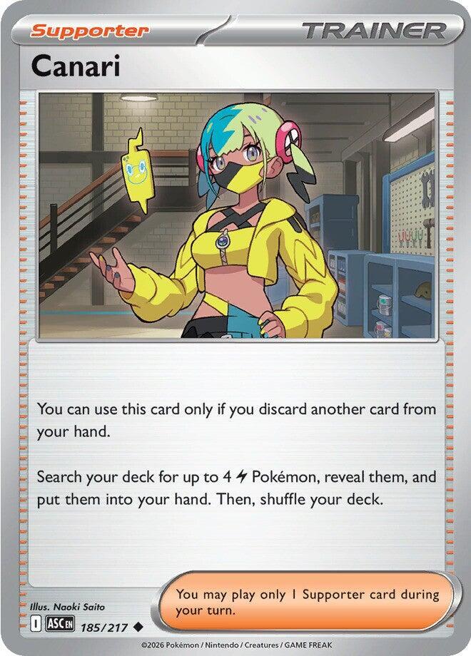 Canari 185/217 — Ascended Heroes Pokémon card