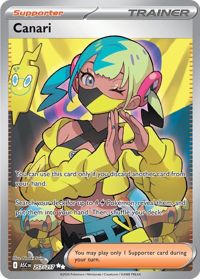 Canari 257/217 Holofoil, Ascended Heroes Pokémon card