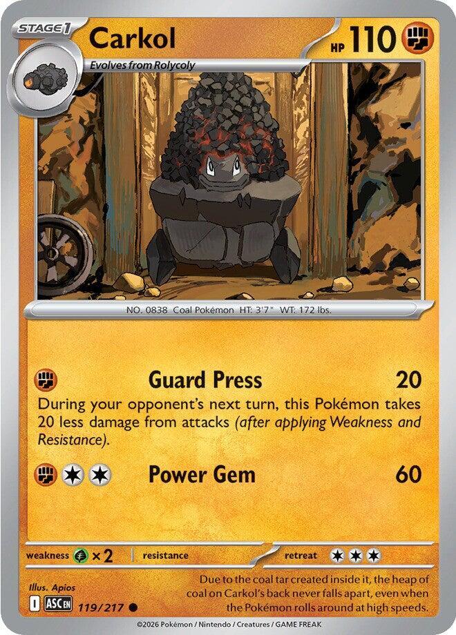 Pokemon - Ascended Heroes - Carkol - 119/217 - Normal