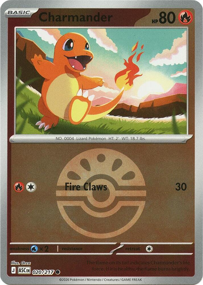 Pokemon - Ascended Heroes - Charmander - 020/217 - Friend Ball