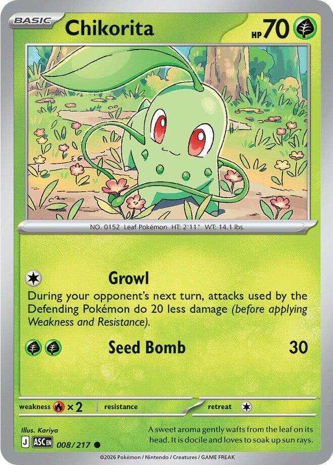 Pokemon - Ascended Heroes - Chikorita - 008/217 - Energy Symbol Pattern