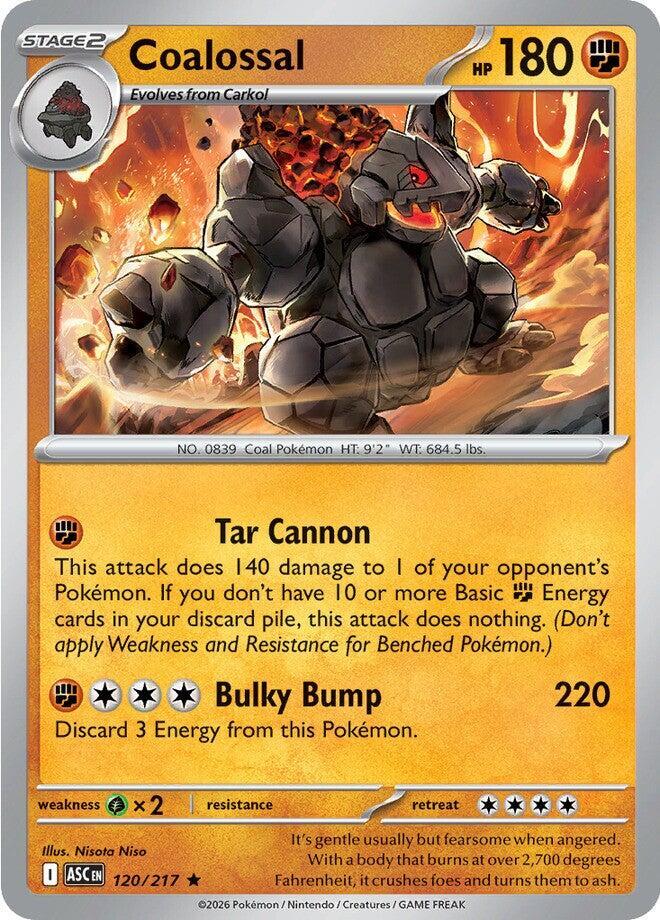 Pokemon - Ascended Heroes - Coalossal - 120/217 - Energy Symbol Pattern