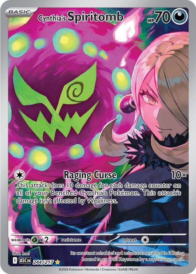 Cynthia's Spiritomb 244/217 Holofoil, Ascended Heroes Pokémon card