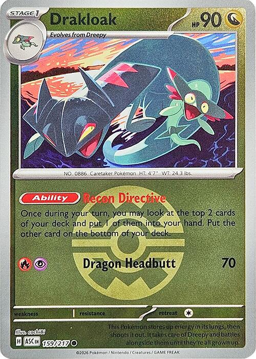 Pokemon - Ascended Heroes - Drakloak - 159/217 - Quick Ball