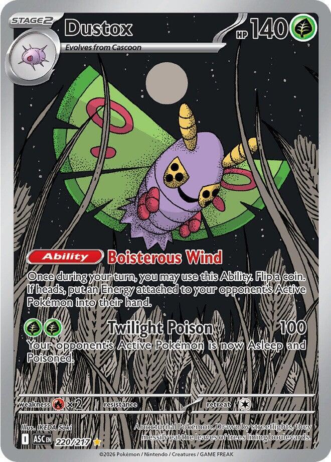 Dustox 220/217 Holofoil, Ascended Heroes Pokémon card