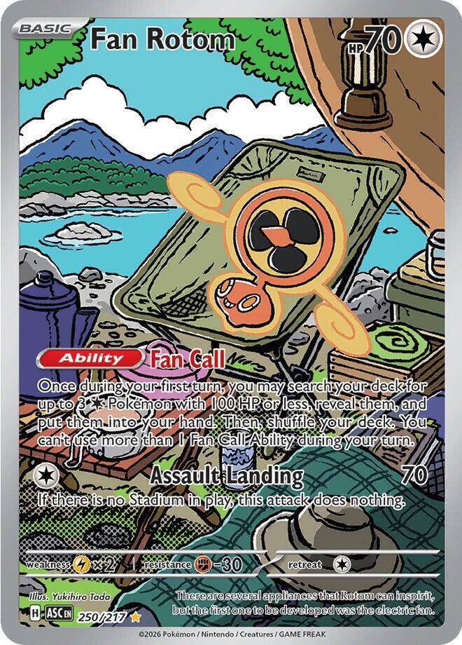 Fan Rotom 250/217 Holofoil, Ascended Heroes Pokémon card