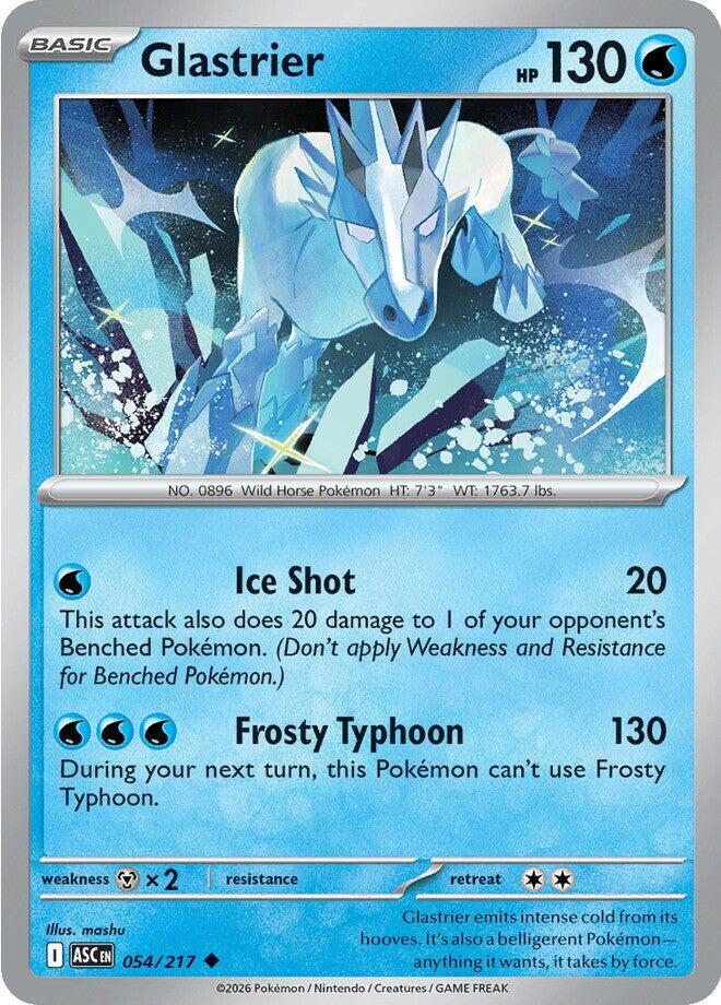 Glastrier 054/217 Energy Symbol Pattern — Ascended Heroes Pokémon card