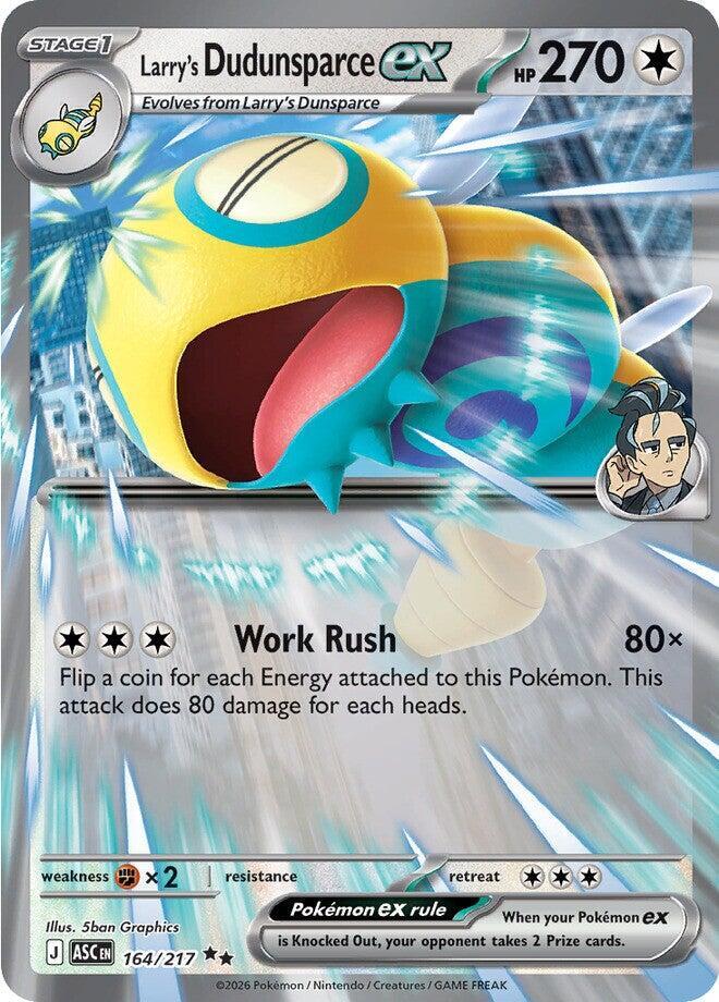 Pokemon - Ascended Heroes - Larry's Dudunsparce ex - 164/217 - Holofoil