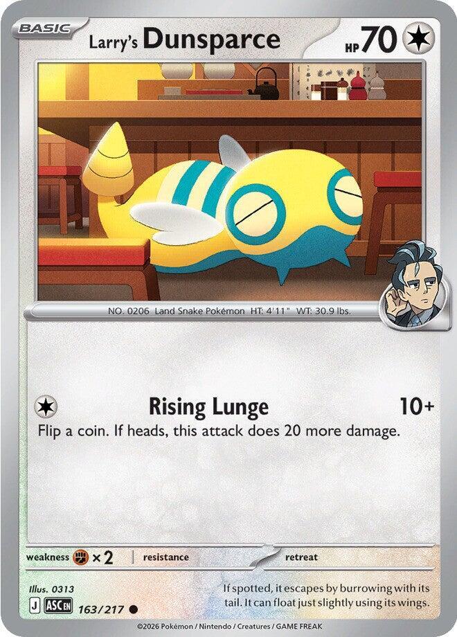 Pokemon - Ascended Heroes - Larry's Dunsparce - 163/217 - Energy Symbol Pattern