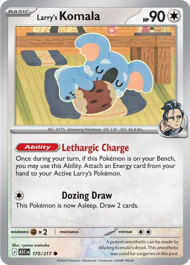 Larry's Komala 175/217 Poke Ball — Ascended Heroes Pokémon card