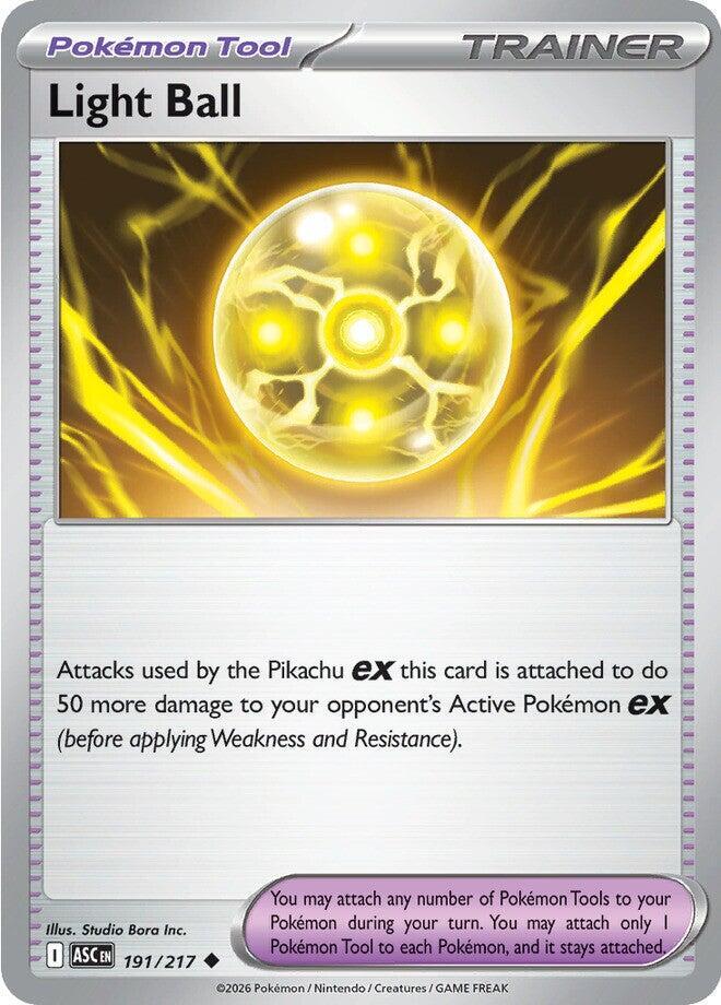 Light Ball 191/217, Ascended Heroes Pokémon card