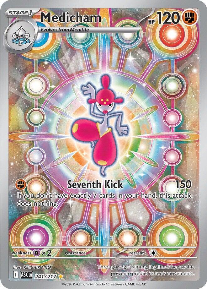 Medicham 241/217 Holofoil, Ascended Heroes Pokémon card