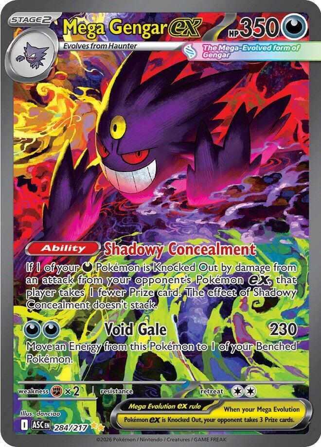 Mega Gengar ex 284/217 Holofoil, Ascended Heroes Pokémon card