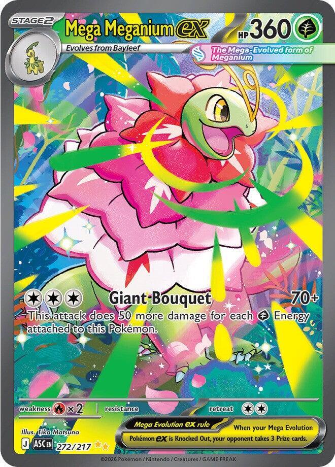Mega Meganium ex 272/217 Holofoil, Ascended Heroes Pokémon card