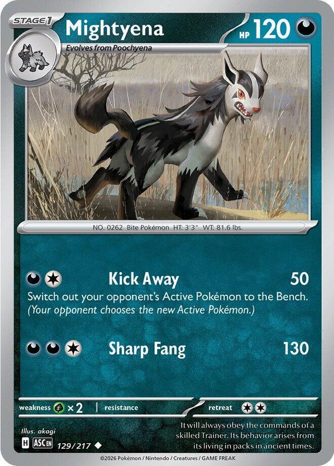 Mightyena 129/217 Dusk Ball — Ascended Heroes Pokémon card