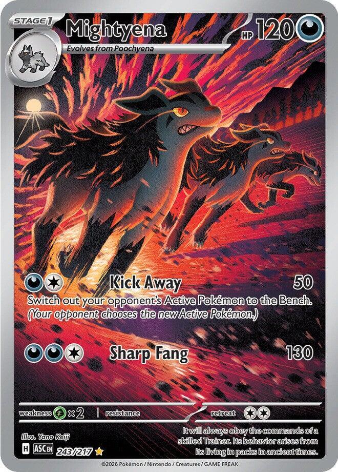 Mightyena 243/217 Holofoil, Ascended Heroes Pokémon card