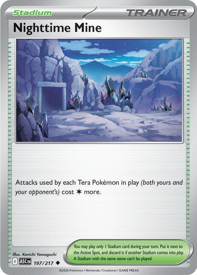 Nighttime Mine 197/217 Reverse Holofoil, Ascended Heroes Pokémon card