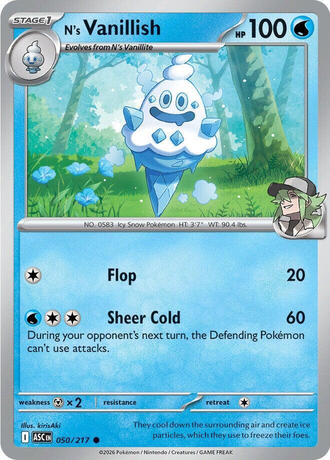 Pokemon - Ascended Heroes - N's Vanillish - 050/217 - Normal