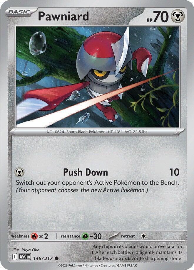 Pawniard 146/217 — Ascended Heroes Pokémon card