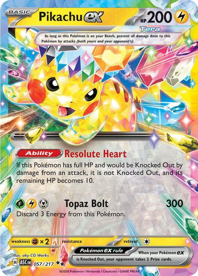 Pokemon - Ascended Heroes - Pikachu ex - 057/217 - Holofoil
