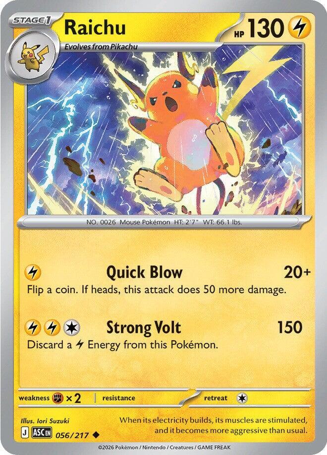 Pokemon - Ascended Heroes - Raichu - 056/217 - Normal