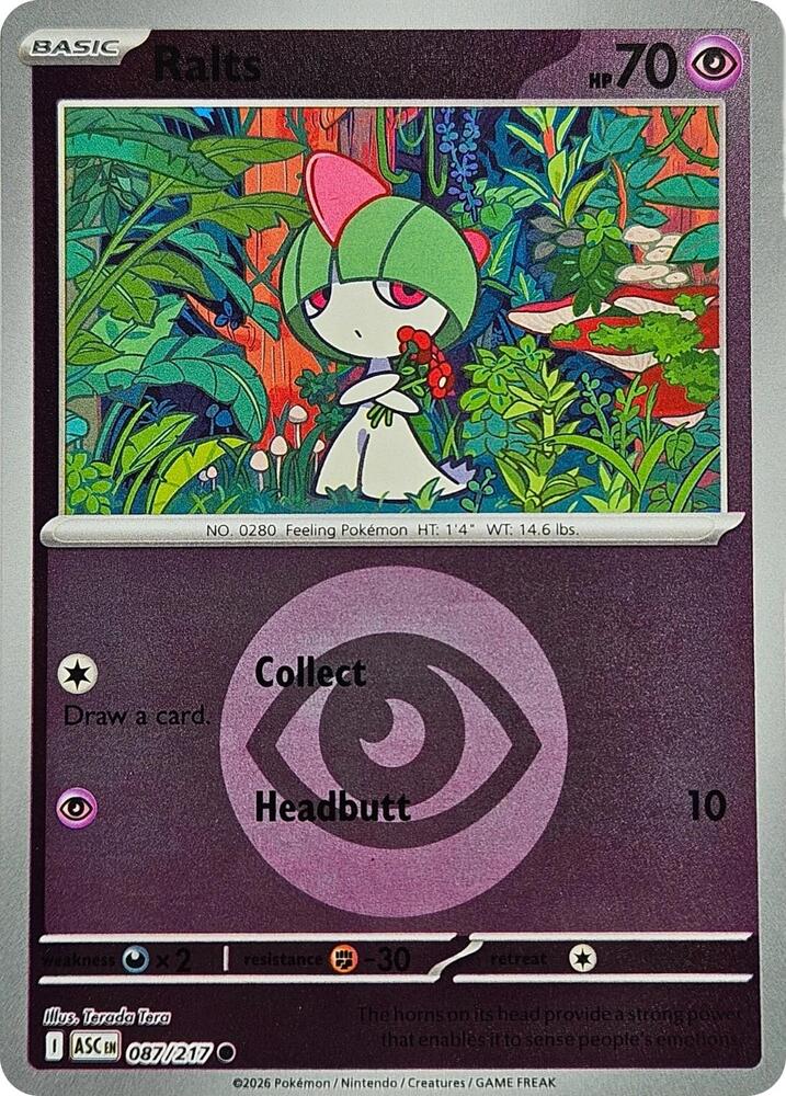 Pokemon - Ascended Heroes - Ralts - 087/217 - Energy Symbol Pattern