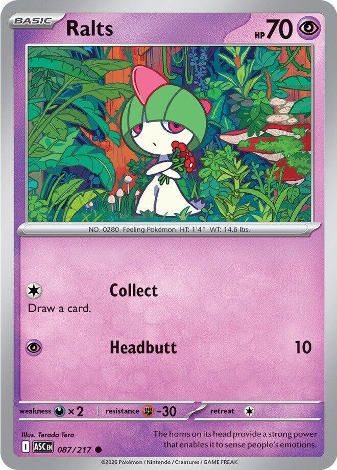 Ralts 087/217 Love Ball — Ascended Heroes Pokémon card