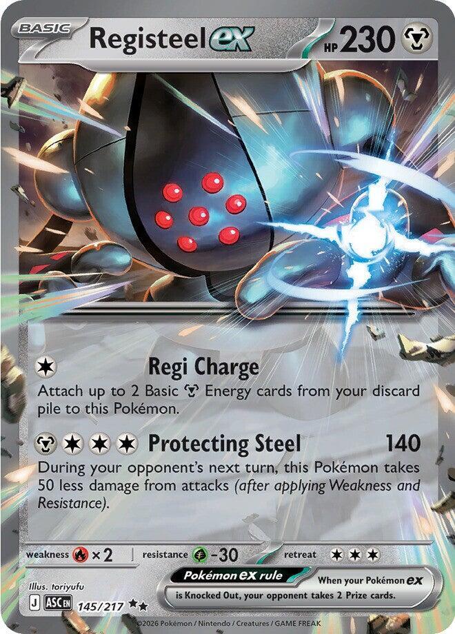 Pokemon - Ascended Heroes - Registeel ex - 145/217 - Holofoil