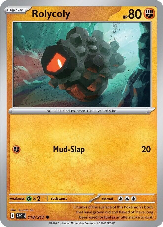 Rolycoly 118/217 — Ascended Heroes Pokémon card