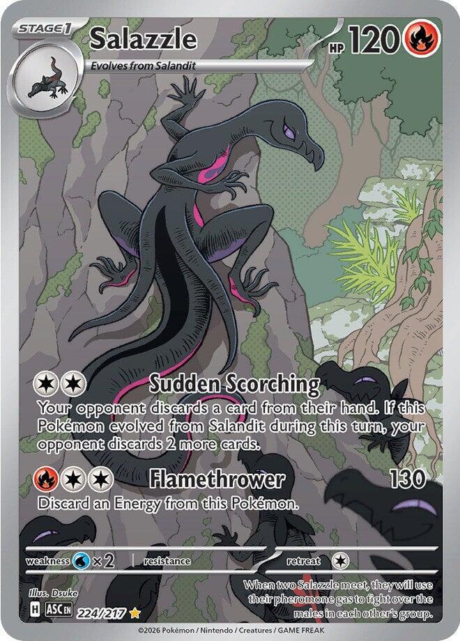 Salazzle 224/217 Holofoil, Ascended Heroes Pokémon card